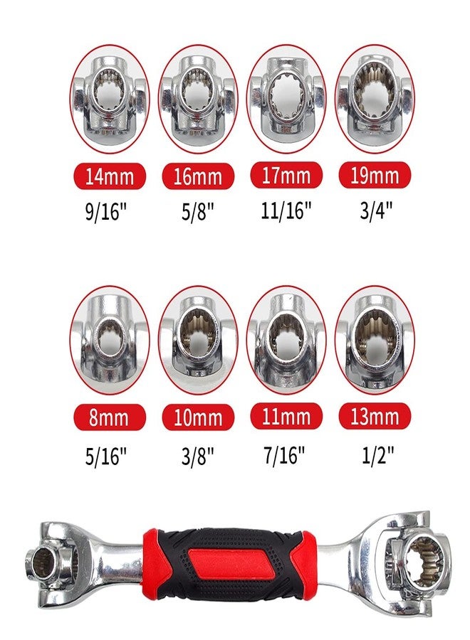 Cheet enterprise Tiger Wrench 48-in-1 Universal Socket Wrench Tool - Heavy Duty Stainless Steel Multi-Tool for Car, Motorcycle, Bike Repair & Household DIY - Compact, Durable Design - Image 3
